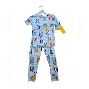 Bluey Pajama Set Bamboo 4t